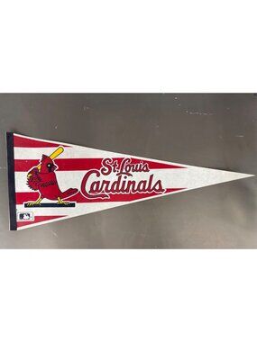 Vintage St. Louis Cardinals MLB Felt Pennant With Striped Design